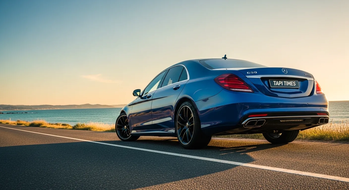 Mercedes S63 E 2026 front view showing AMG grille and sleek design