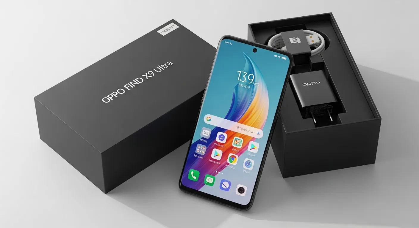 Oppo Find X9 Ultra premium flagship smartphone with curved AMOLED display and professional camera design