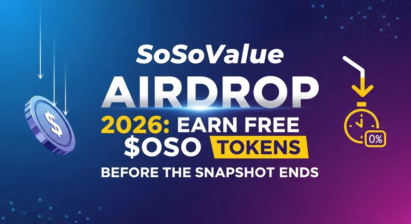 SoSoValue Airdrop dashboard showing EXP rewards, daily check-in bonus and Season 2 $SOSO token campaign