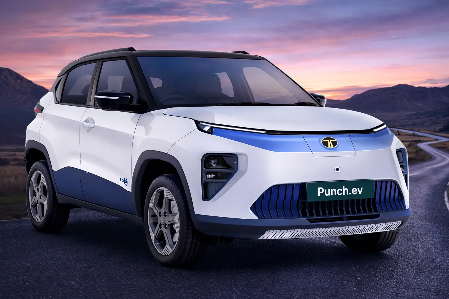 Tata Punch EV Facelift revealed ahead of launch with updated front design, LED DRLs and modern electric SUV styling