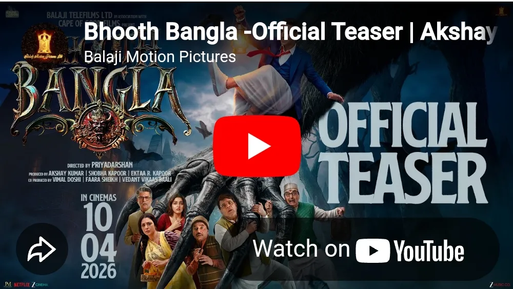 Bhooth Bangla teaser Akshay Kumar Priyadarshan horror comedy film 2026