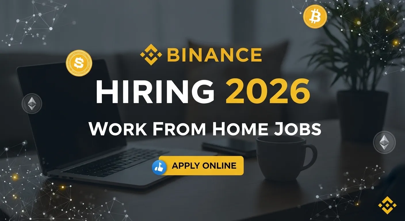 Binance hiring 2026 work from home jobs list with apply button and global career opportunities