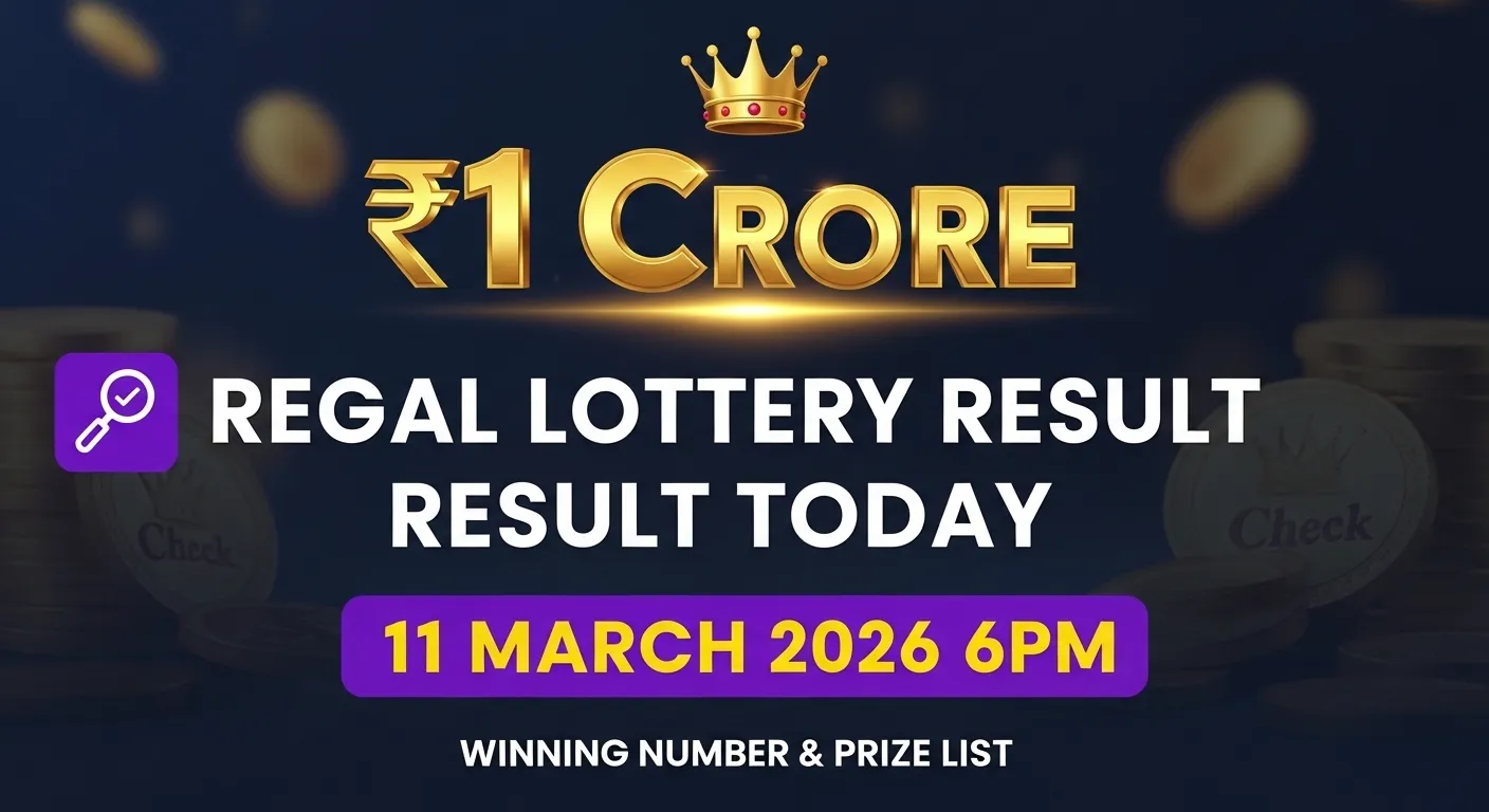 Dear Regal Wednesday Weekly Lottery Result 11 March 2026 full prize list with ₹1 Crore winning number 99A 49692 announced by the Directorate of Sikkim State Lotteries