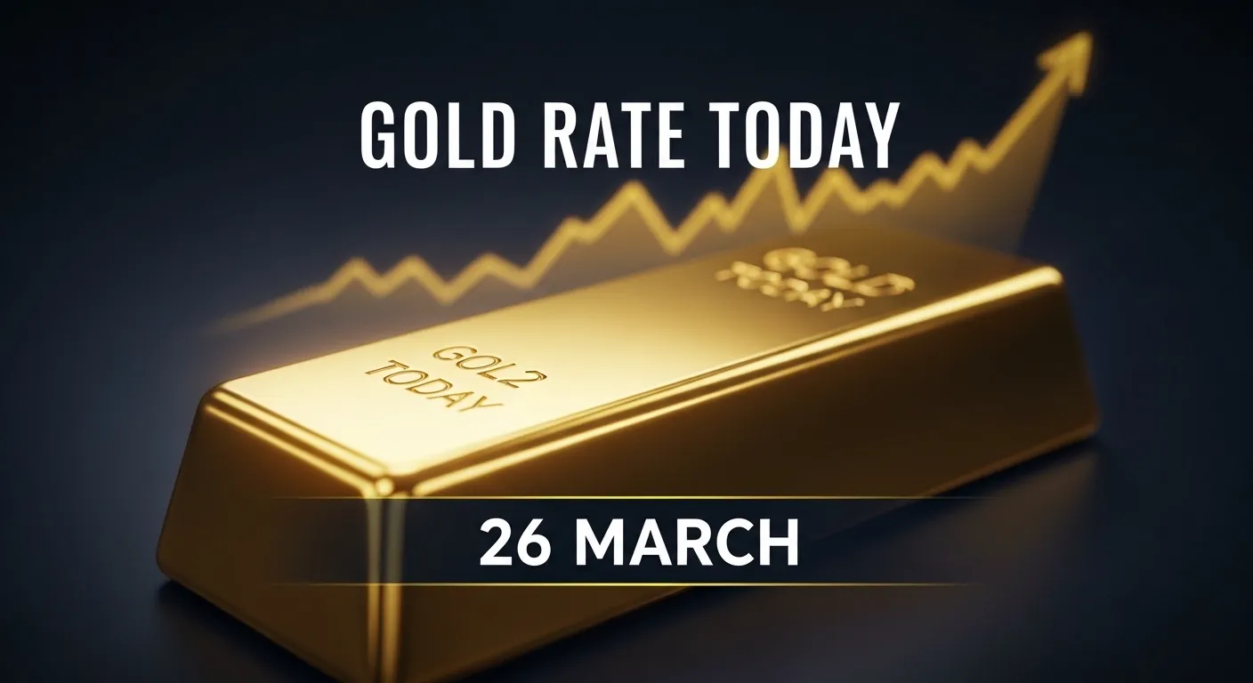 Gold Rate Today India 26 March 2026 latest price 24K 22K 18K all cities