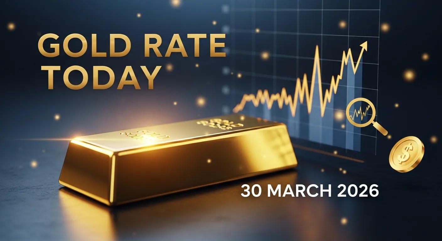 gold rate today india 30 march 2026 24k 22k price Caption: आज का सोना भाव – भारत में 24K और 22K गोल्ड रेट (30 मार्च 2026)