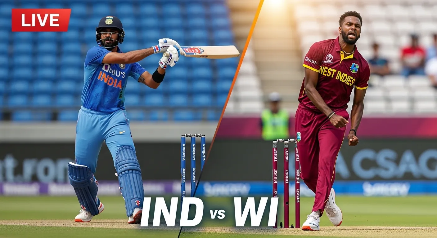 IND vs WI Live Match 2026 at Eden Gardens Kolkata during T20 World Cup clash
